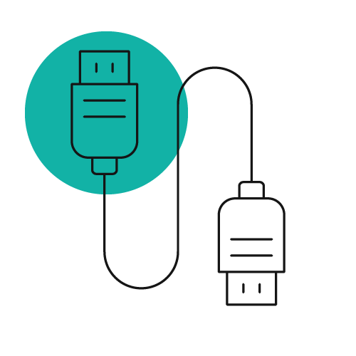 Illustration of a connector cord