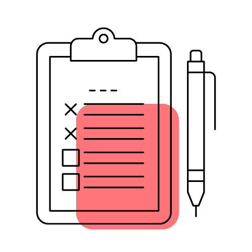 illustration of clipboard and pen