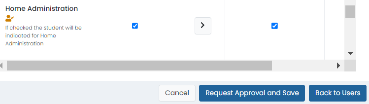 SCreenshot showing Request Approval and Save button