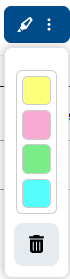 Sample color selector