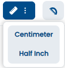 Ruler picker menu